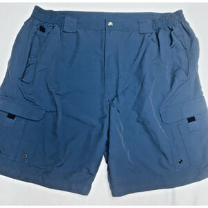 World Wide Sportsman Cargo Shorts Mens sz 42 Blue Outdoor Fishing